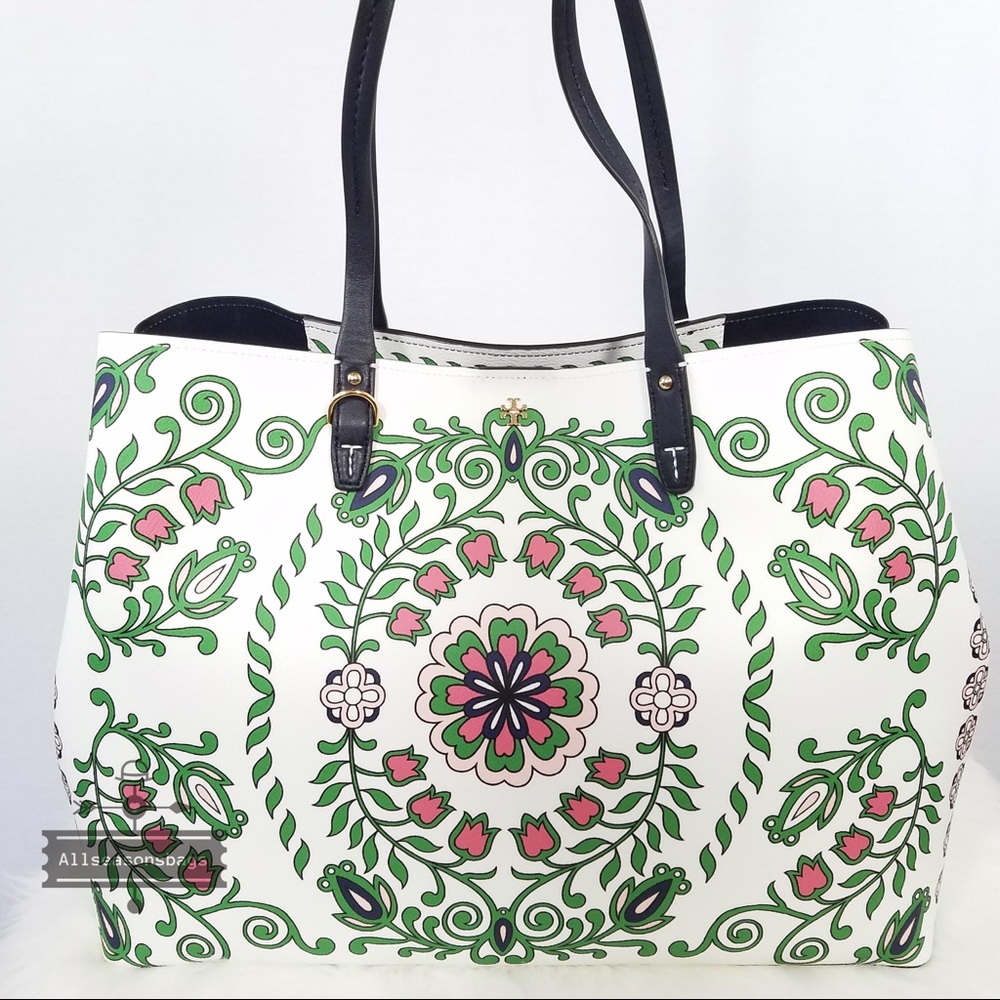 NWT Tory Burch Kerrington Square Tote Garden Bag - Picture 2 of 8